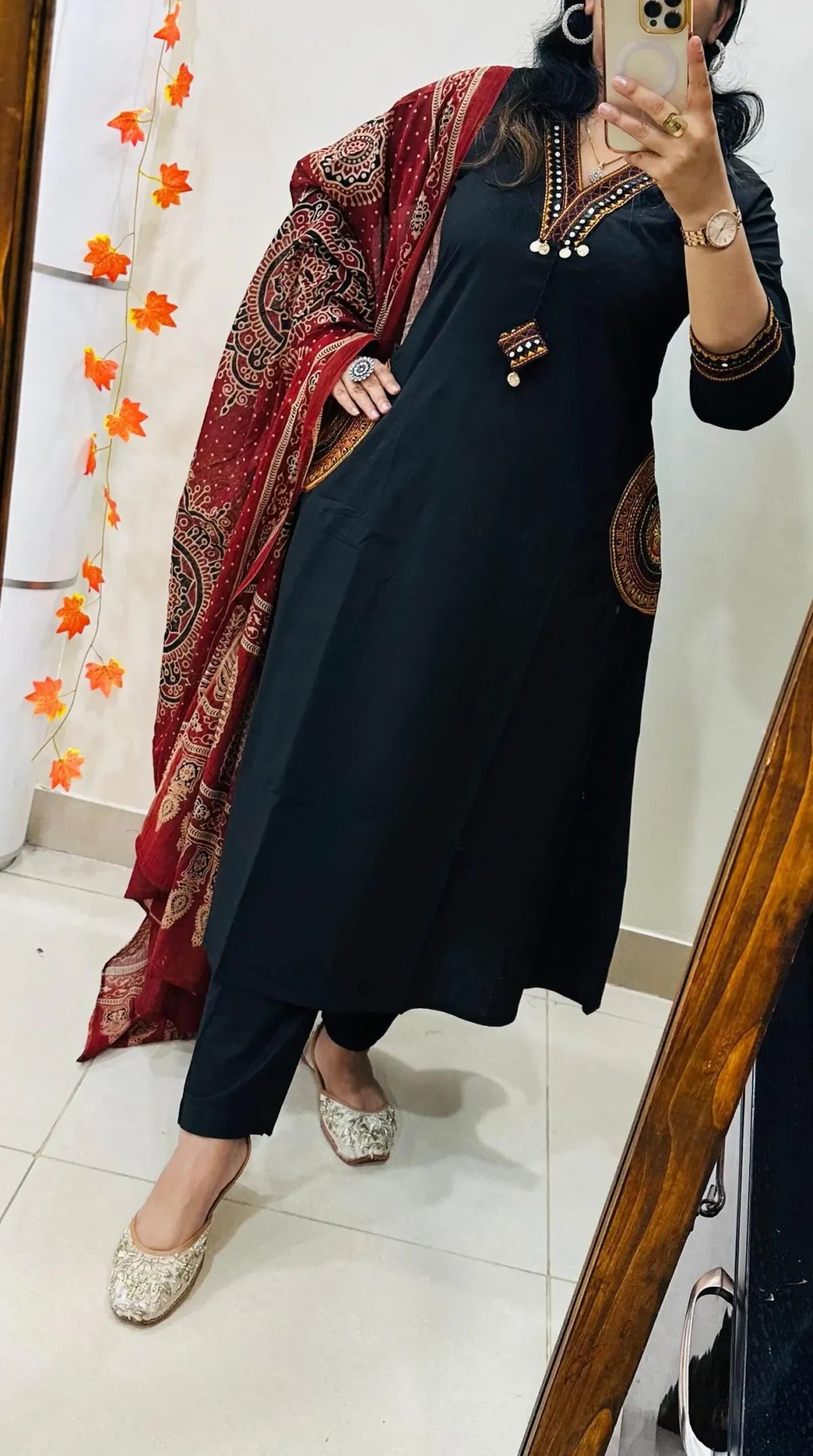 Premium Heavy Rich Dhabu Cotton Aline Suit