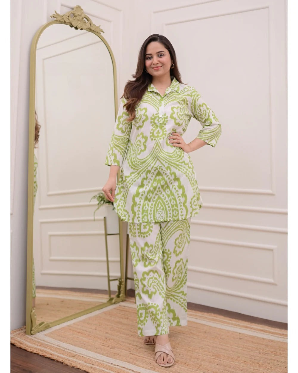 Women Pure Cotton Printed-Co-Ord Set