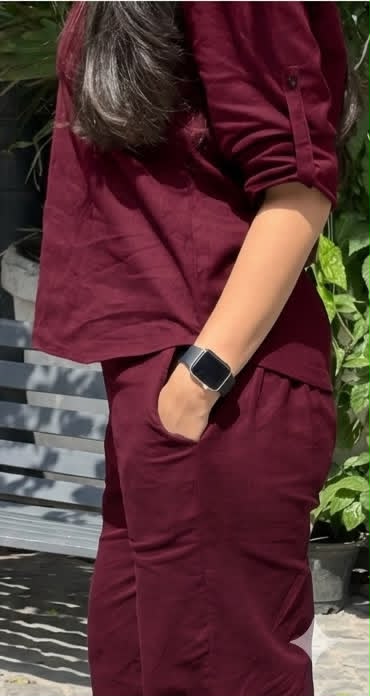 Merlot Wine Everyday Shirt & Trouser Co-ord Set